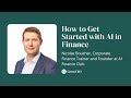 Episode170 how to get started with ai in finance with nicolas boucher