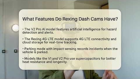 What Features Do Rexing Dash Cams Have? - Talking Tech Trends