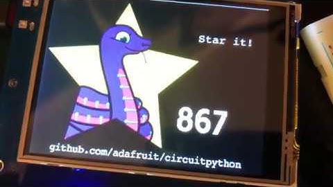 PyPortal - Star it! And it updates live ... A Python-powered IoT device using CircuitPython