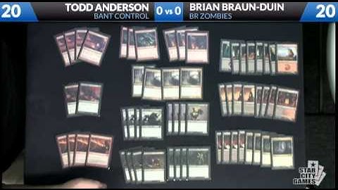 Todd Anderson (Bant Control) vs. Brian Braun-Duin (B/R Zombies) - Brian Deck Tech