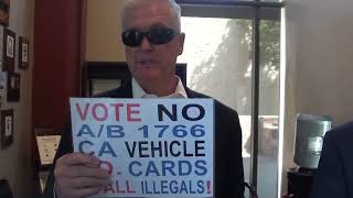 Citizen Lobbyists INSIDE CA Democrat Senator&#39;s &quot;Closed&quot; Office: VOTE NO on CA IDs For All Illegals