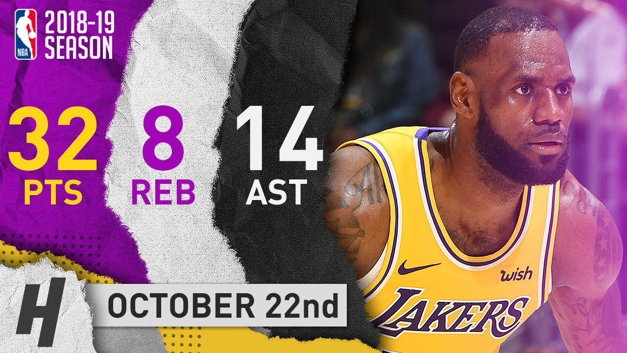 LeBron James EPIC Highlights Lakers vs Spurs 2018.10.22 - 32 Pts, 14 Ast, 8 Reb