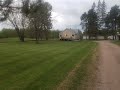 THE FARMHOUSE. Work. Fruit tree. Dandelions. The coop. The 5th wheel. Mowing.