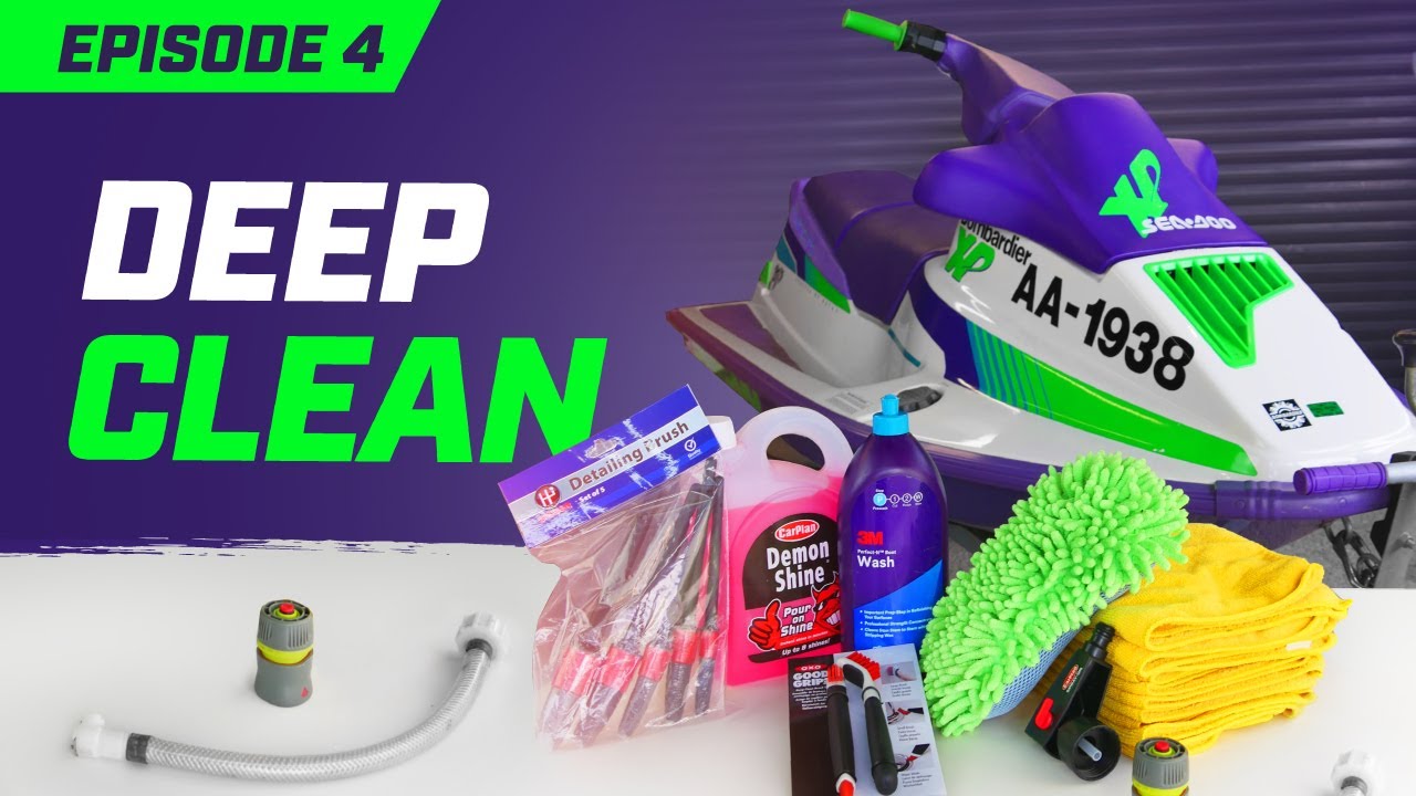 FIRST START UP – DEEP CLEAN - Washing 29 Year Old Seadoo XP 1991