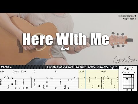 Here With Me - d4vd | Fingerstyle Guitar