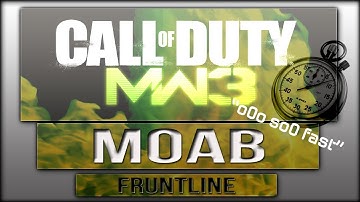 MW3 SUPER FAST LMG MOAB!!