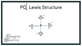 PO43- Lewis Structure (Phosphate Ion)