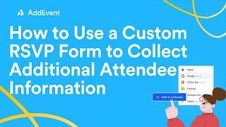 Celebrity How to Use a Custom RSVP Form to Collect Additional Attendee Information Profile