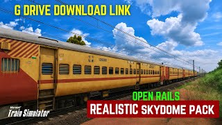 HOW TO GET REALISTIC GRAPHICS IN MSTS|| HD QUALITY SKYDOME FOR OPEN RAILS FREEWARE