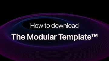 How to download the Modular Template™ (Part One)