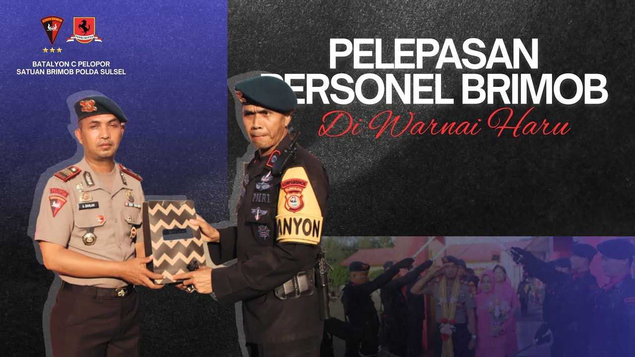 Apel Tradisi Pelepasan Personel Batalyon C Pelopor Mutasi Ke Polisi Dinas Umum Polres Bone