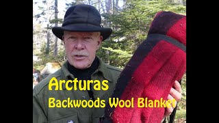 ARCTURUS BACKWOODS WOOL BLANKET  RED BUFFALO PLAID