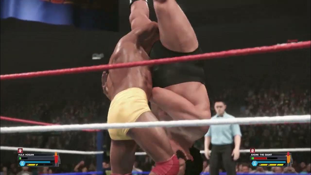 Andre The Giant KICKS OUT Of The Leg DROP WWE 2K23 YouTube