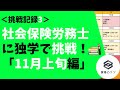 【挑戦記録3】社会保険労務士に独学で挑戦！ 「11月上旬編」