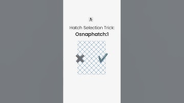 Hatch Selection Trick : Osnaphatch:1 AutoCad Commands #digitaldrawing