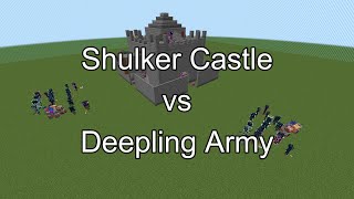 Shulker Castle vs Deepling Army  Mob Battle  Minecraft