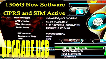 1506G New Software GPRS Enable SIM Active Software | 1506G Powervu Software Upgrade by USB |