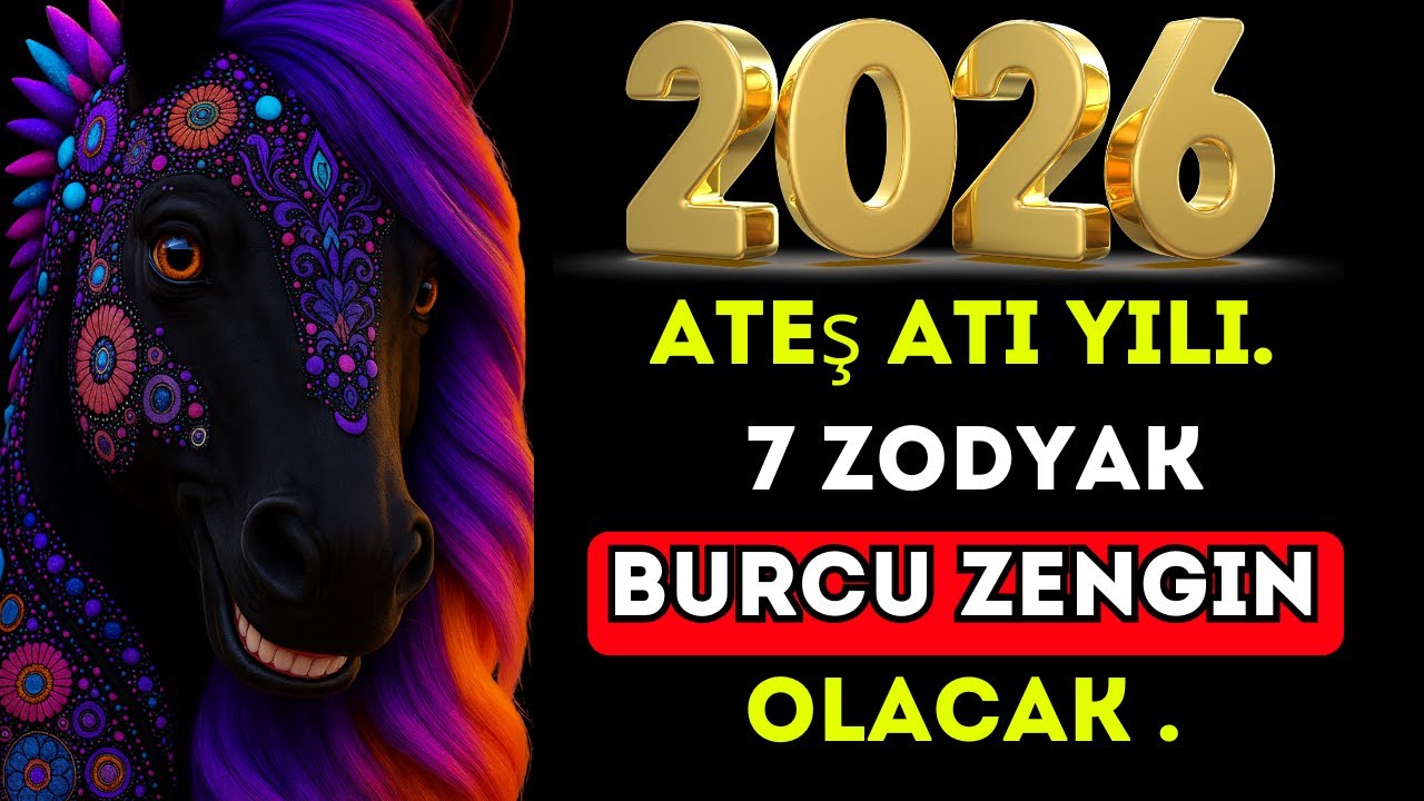 2026 - Ateş Atı Yılı. 7 Zodyak Burcu Zengin Olacak .