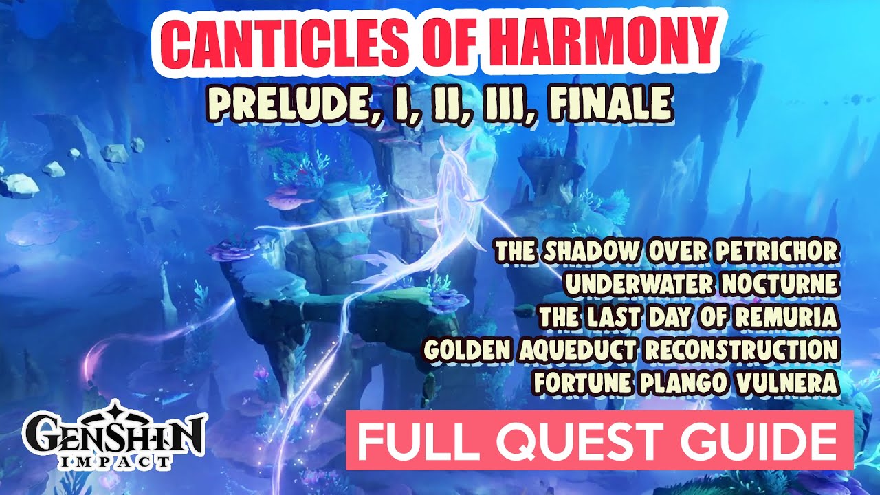 CANTICLES OF HARMONY Act I, II, III FULL QUEST GUIDE | Genshin Impact Fontaine World Quest