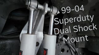 99-04 Ford Superduty Dual Shock Mount Kit (These Dual Shocks Help The Ride & The Look Of Front End)