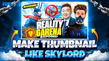 How to make Thumbnail like @skylord || Make Thumbnail like skylord on Android #kbGfx