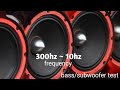 Basssubwoofer test frequency test speaker cleaner sound