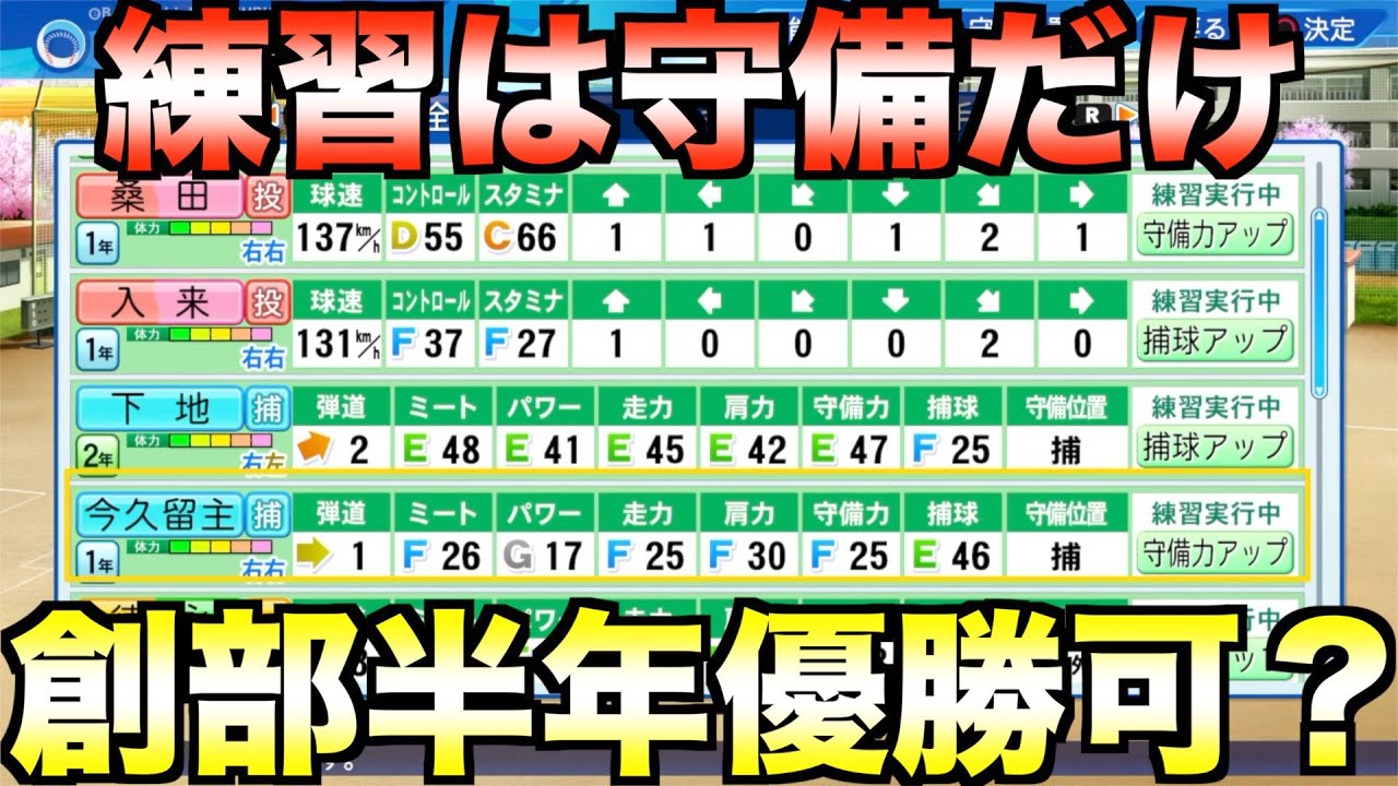 【栄冠ナイン】練習指示は守備系だけで就任1年目に甲子園優勝できるか？【eBASEBALLパワフルプロ野球2022】