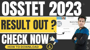 osstet result 2023 | odisha osstet result 2023 | osstet exam result