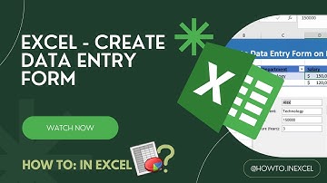 Excel - How To Create Data Entry Form To Add or Delete Records