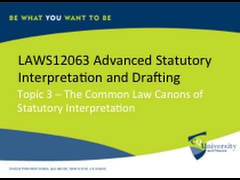 Statutory interpretation essay