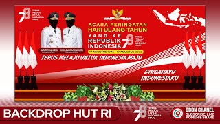 DESAIN BACKDROP ACARA PERINGATAN HUT RI YANG KE 78 - OBON CHANEL