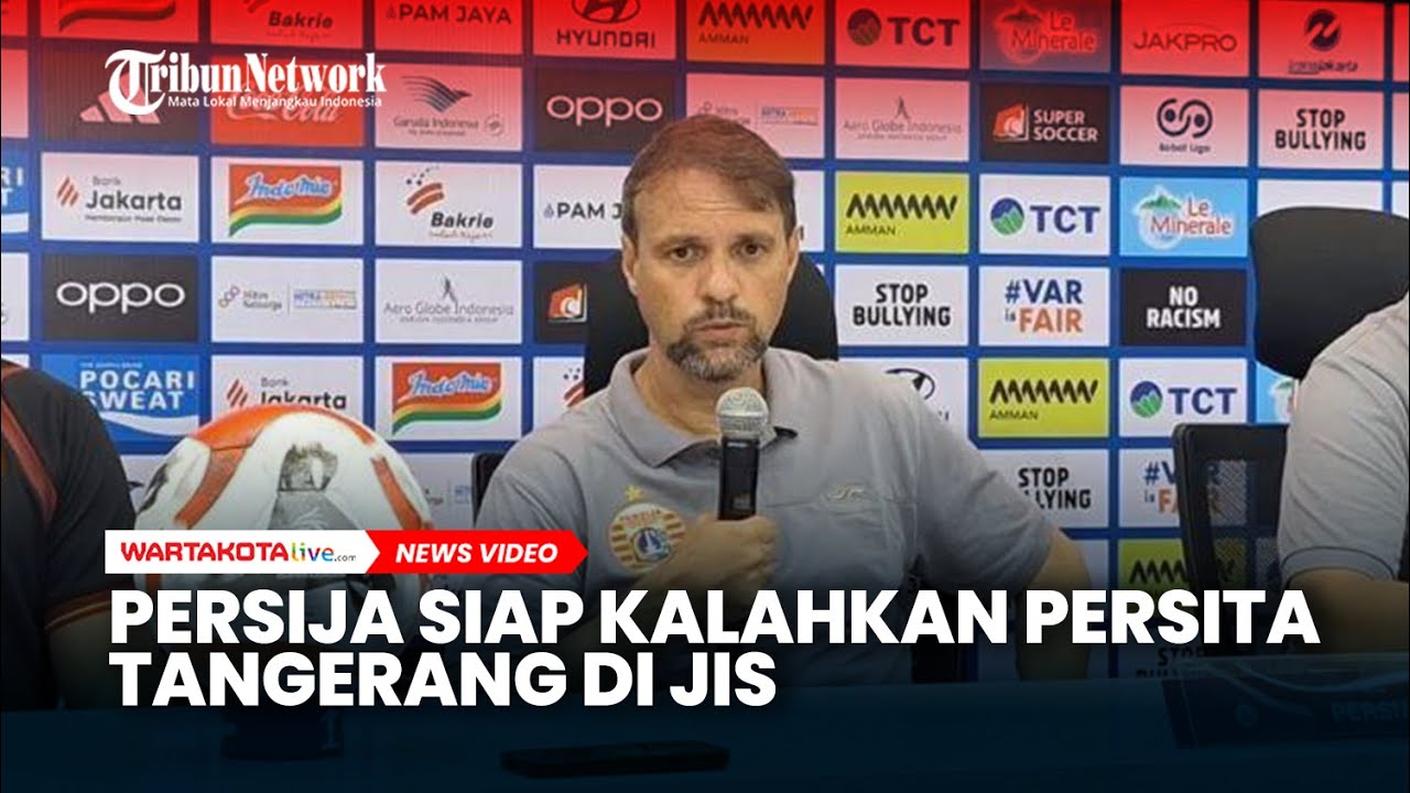 Mauricio Souza Pede Persija Bisa Kalahkan Persita di Jakarta International Stadium