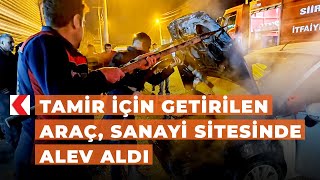 Tamir Için Getirilen Araç, Sanayi Sitesinde Alev Aldı