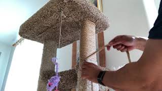 My cat tree repair without tools or glue