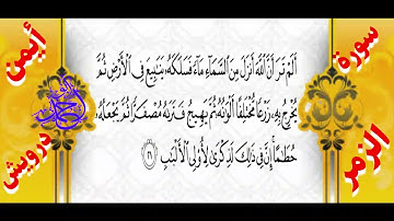 سورة الزمر - من روائع تلاوات القارئ/أيمن درويش