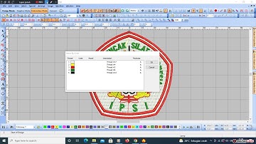 Belajar desain wilcom, Cara melihat warna benang, View by color wicom embroidery #500subs #youtube