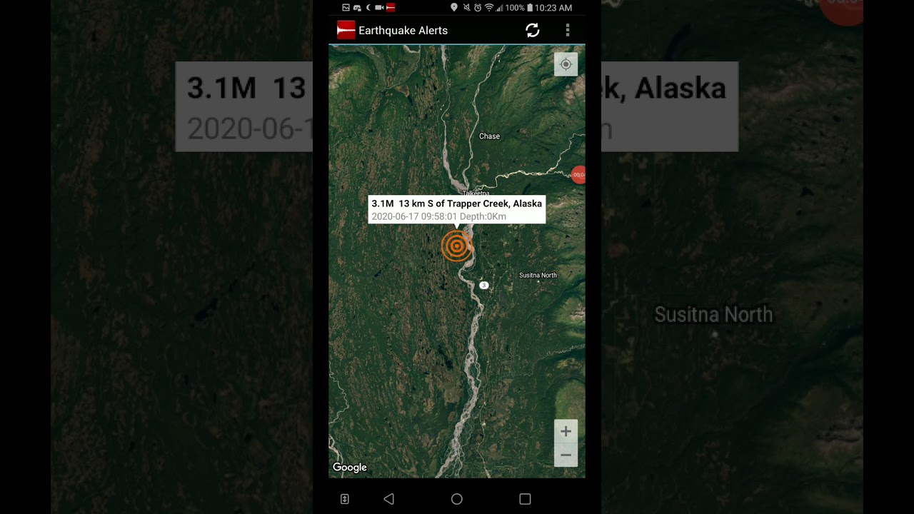 3.1 Earthquake Trapper Creek, Alaska 61720 YouTube