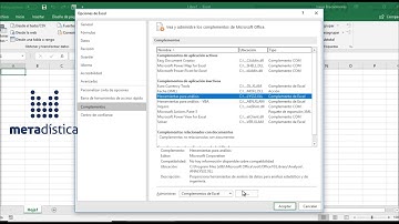 Activar complemento Análisis de datos en Excel 365