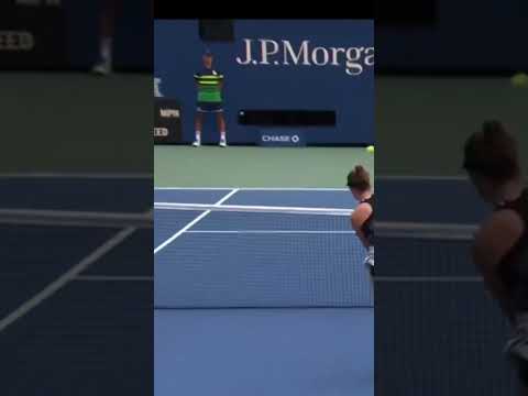 Quand c'est le ramasseur de balle qui régale ! #shorts #tennis #usopen #sports