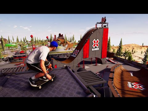 NEW PARKS *SKATEBOARD* Free Roam Gameplay in Riders Republic | Alpha Footage