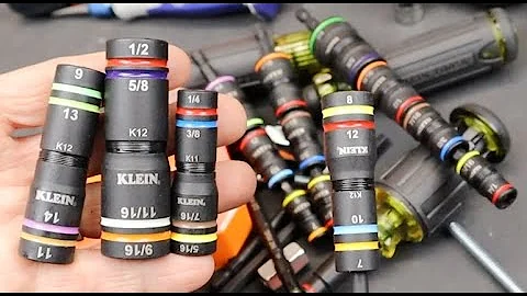 Double-Flip Quad Sockets! Klein Tools spring-loaded impact-ready nut drivers add another dimension!