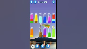 Water Sort Puzzle Game Level 271 #watersortpuzzle #watersortgame #mobilegame #colorpuzzle #games
