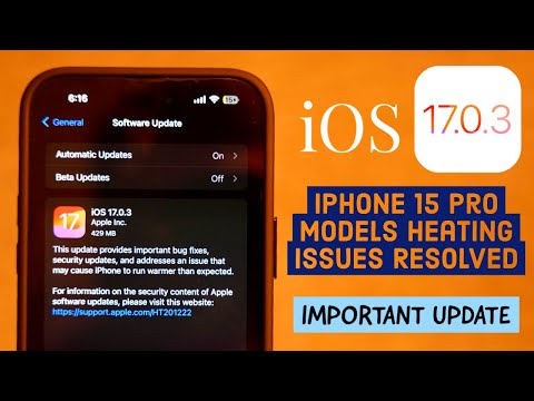 iOS 17.0.3 is Official Released | iPhone 15 Pro Max Heating Issues Resloved | 2 New Bugs fixes By PJ
