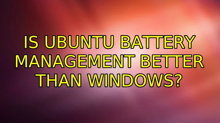 Ubuntu: Is Ubuntu Battery Management Better Than Windows? (5 Solutions!!)