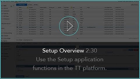 Setup Overview | TT® Futures Trading Platform