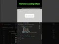 Shimmer loading effect with CSS!