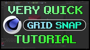 Cinema 4D Quick Tutorial: Grid Snapping