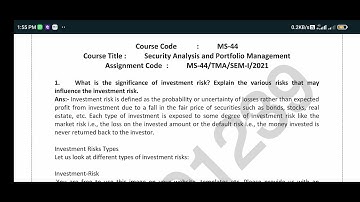 MS 44 SOLVED ASSIGNMENT 2021 / PDF WATSAPP 8228091239 #ignou MBA