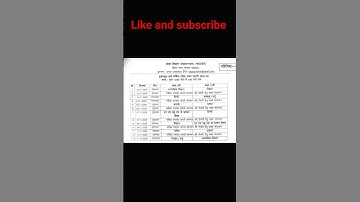 mp board 10th/12th half yearly time table