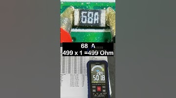 What is 68A Marking Code on SMD Resistor | How to Test SMD Resistor #shorts
